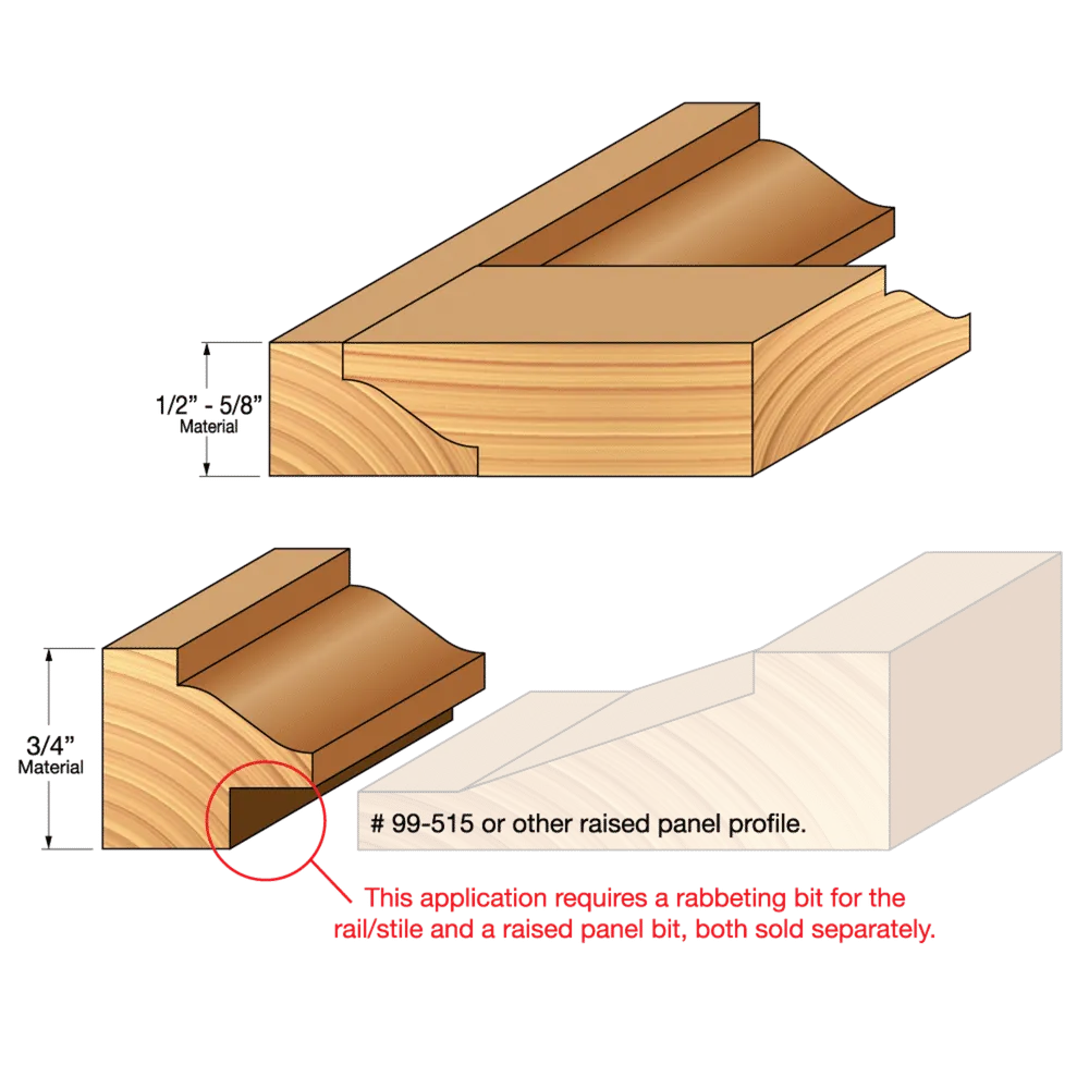 1-1/2" Reversible Wainscoting Bit