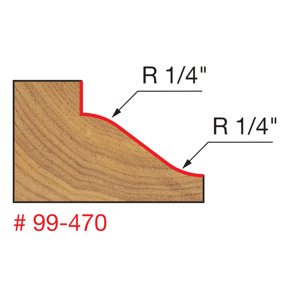 1-1/2" Reversible Wainscoting Bit