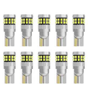 10pcs 12V 24V LED T10 W5W 194 168 Car Truck Signal Lights Canbus 2016SMD No Error Side Parking DRL Lamps Dome Reading Bulb Diode