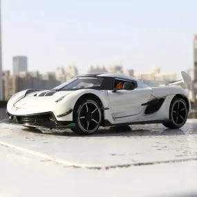 1:24 Koenigsegg Car Model, Diecast Collectible Pull Back Model Car With Sound And Light