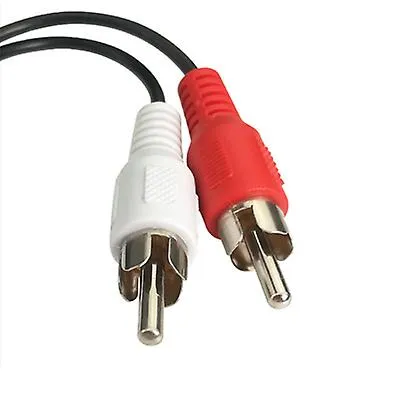 2Pcs Stereo Audio/video Adapter, 3.5mm to 2RCA Cable (10cm) AZ11714