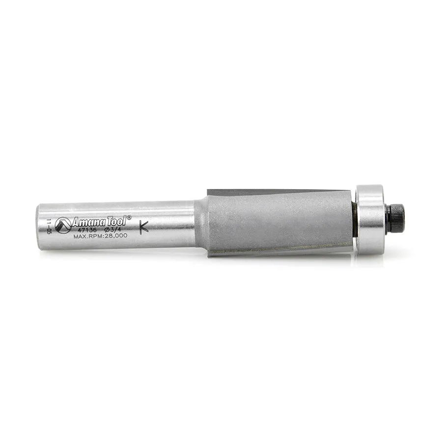 3 Degree Shear Router Bit | 3⁄4 Dia x 1 1⁄2 x 1⁄2"Shank | Down-Shear | 47136 | 738685471364