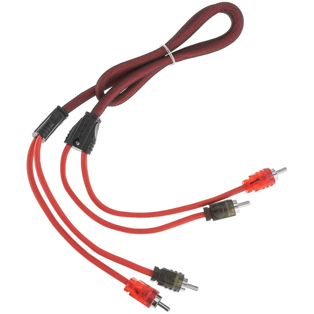 3 Foot RCA Cable OFC Interconnect DS18 R3 Competition Rated Performance Red