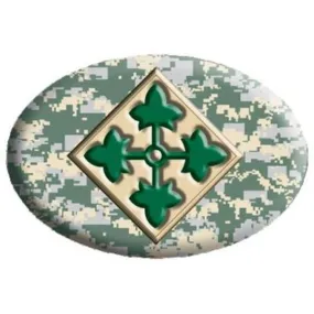 4th Infantry Division Magnet, 6"