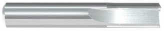 787-920004: 1/4 in. Dia., 3/4 in. Length Of Cut, 2-1/2 in. Overall Length Carbide Router Mill; Straight Flute, Square End, BRIGHT, USA