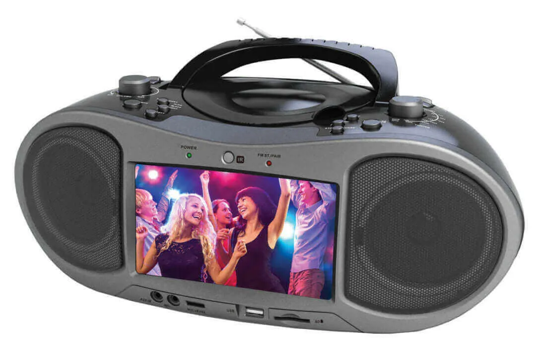 7" Bluetooth® DVD Boombox