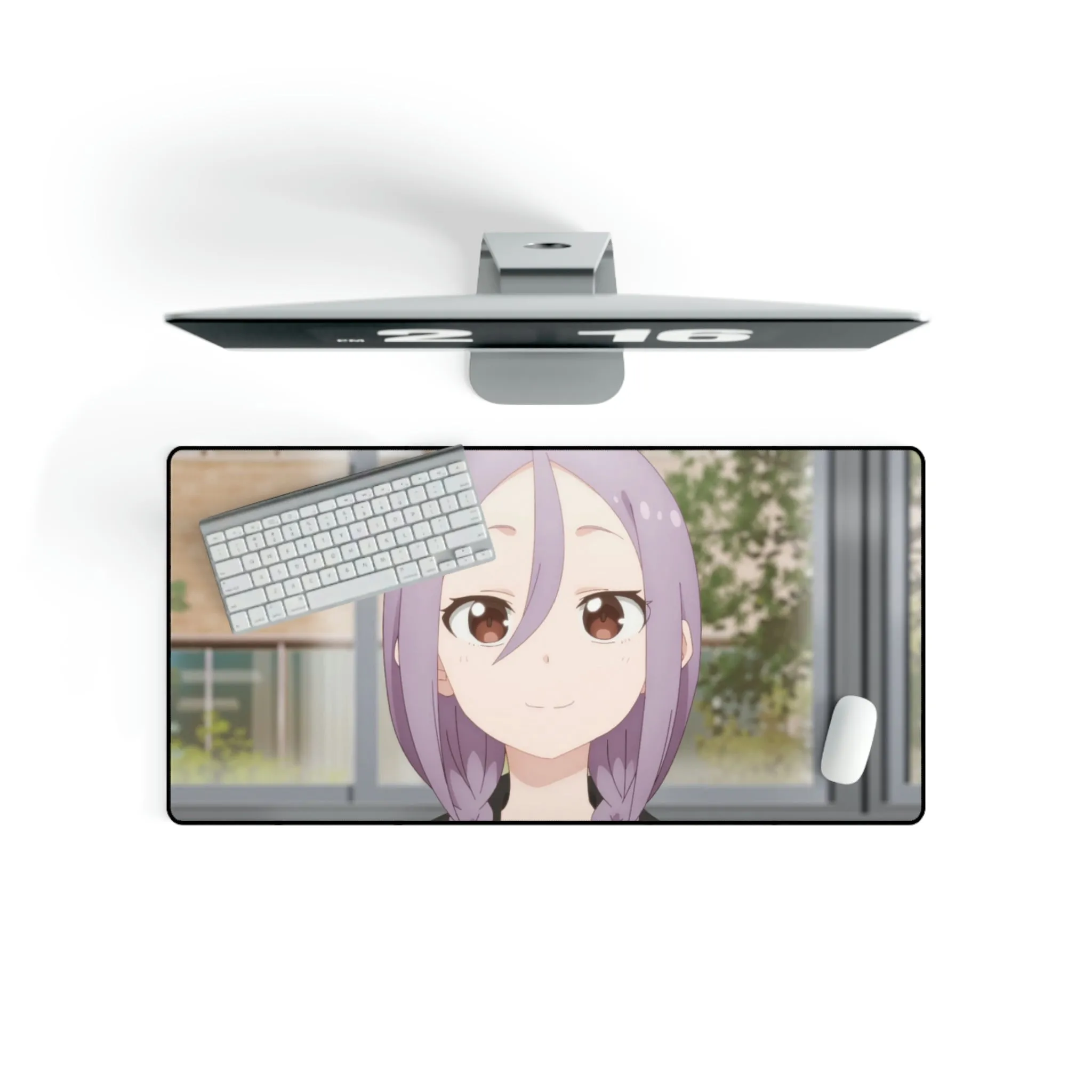 a snap of urushi smiling Mouse Pad (Desk Mat)