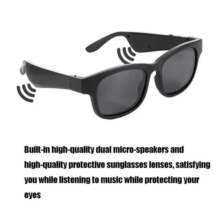 A12 Smart Bluetooth Audio Sunglasses Bluetooth Glasses(Black)