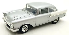 Acme 1/18 Scale Diecast A1807016 - 1957 Chevrolet 150 Street Strip - Silver