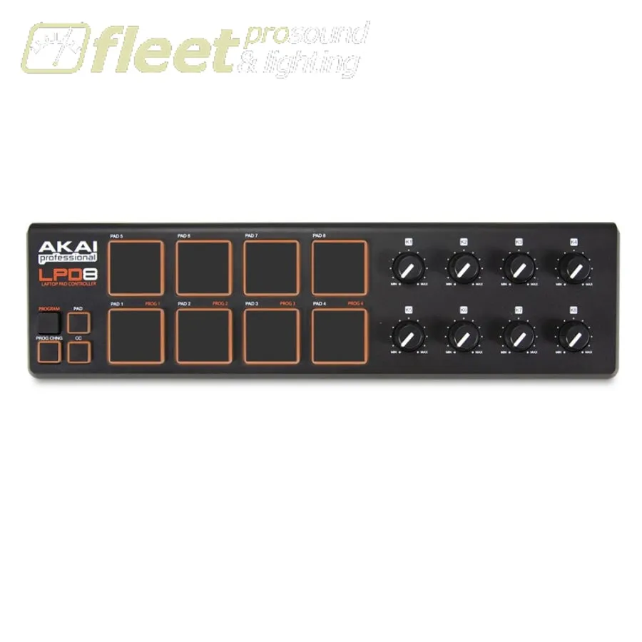 Akai LPD8V2 USB MIDI laptop pad controller