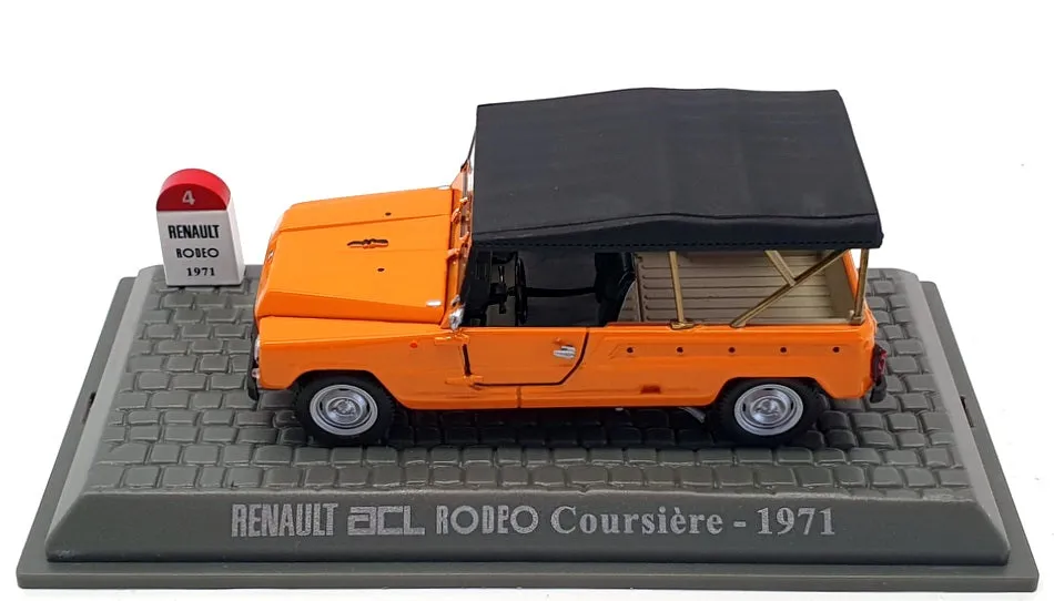 Altaya 1/43 Scale 17921K - 1971 Renault Robeo Coursiere - Orange/Black