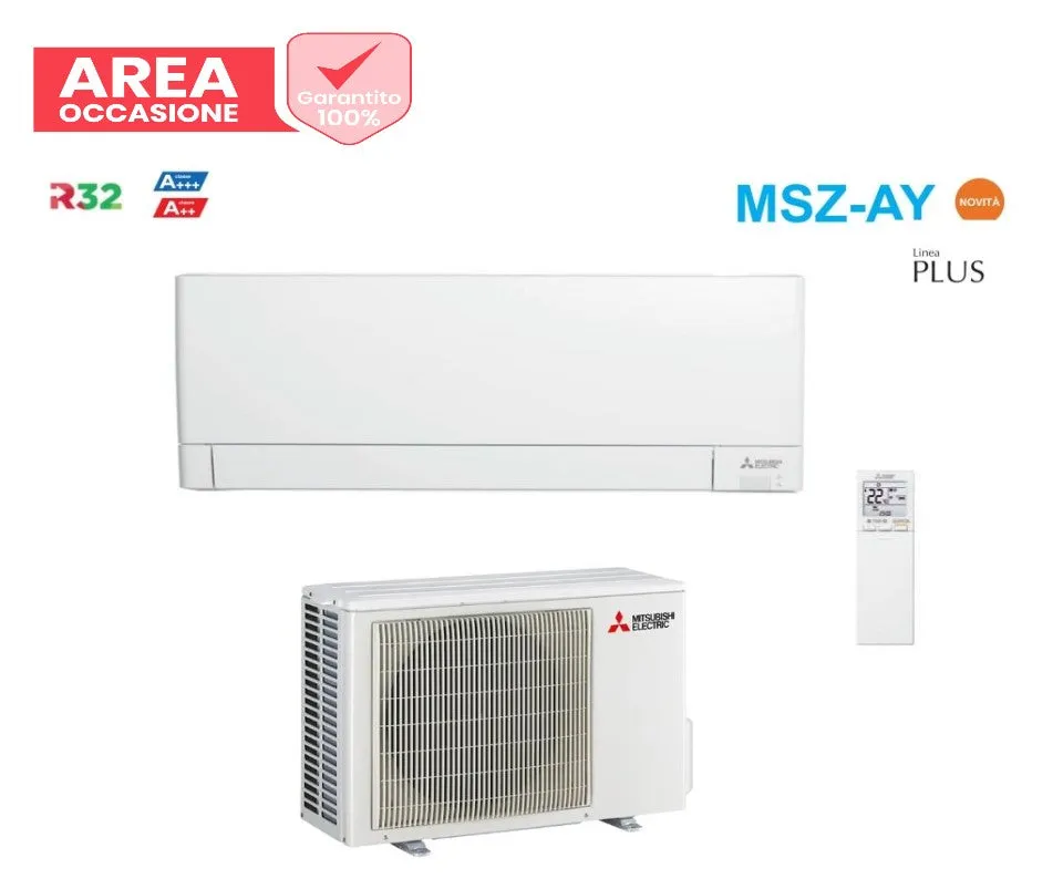 AREA OCCASIONE Climatizzatore Condizionatore Mitsubishi Electric Inverter Linea Plus serie MSZ-AY 9000 Btu MSZ-AY25VGKP Classe A   /A   Wi-Fi Integrato R-32