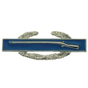 Army Combat Infantry Badge Silver Metal Auto Emblem