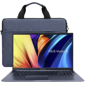 ASUS VivoBook 15.6" Laptop, Intel Core i7 Processor, 8GB Memory, 512GB SSD - F1502ZA-SB71 Blue   Splash Proof Wear Resistant Polyester Fiber Briefcase Laptop Bag for 15.6" Laptops