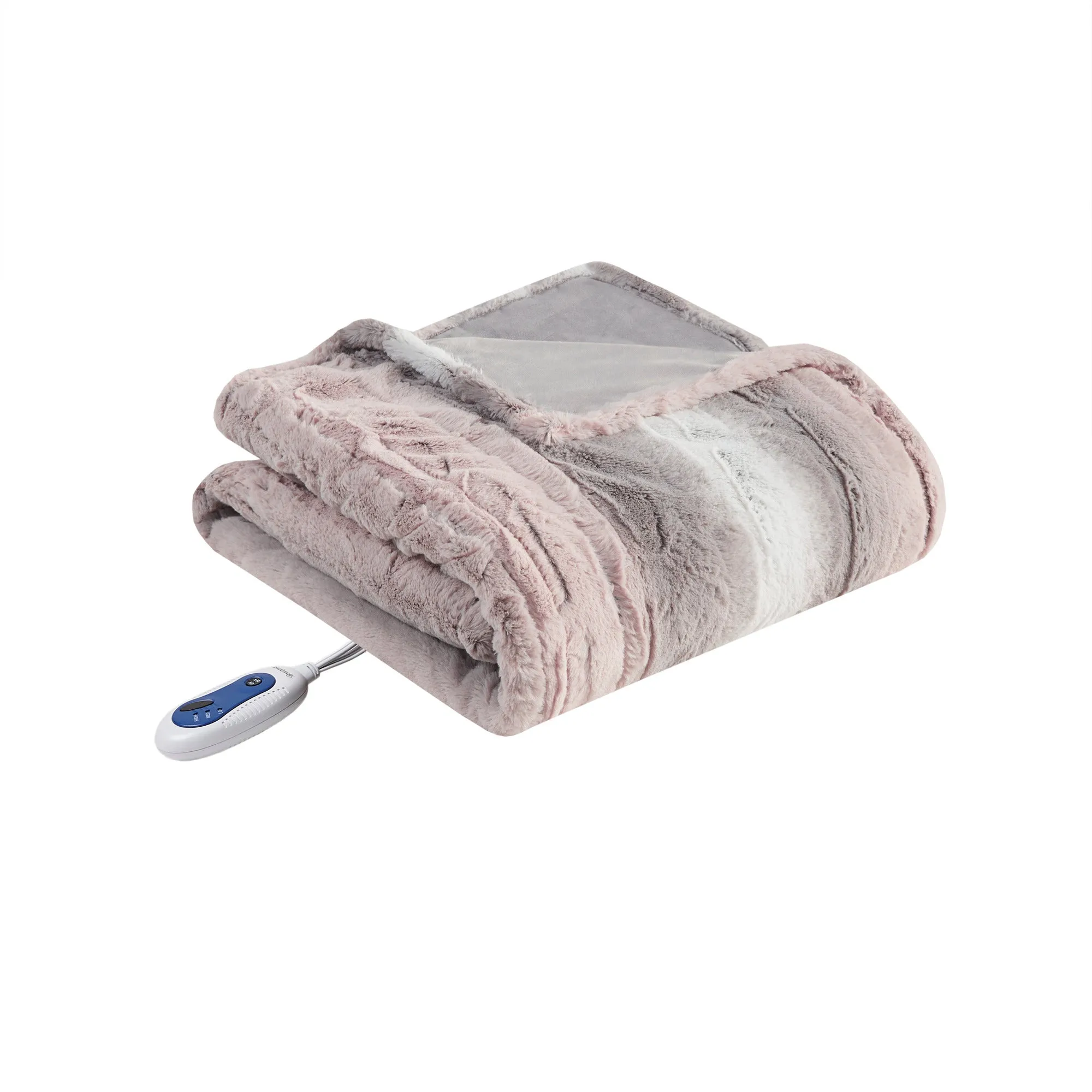 Beautyrest Zuri Oversized Heated Faux Fur Throw