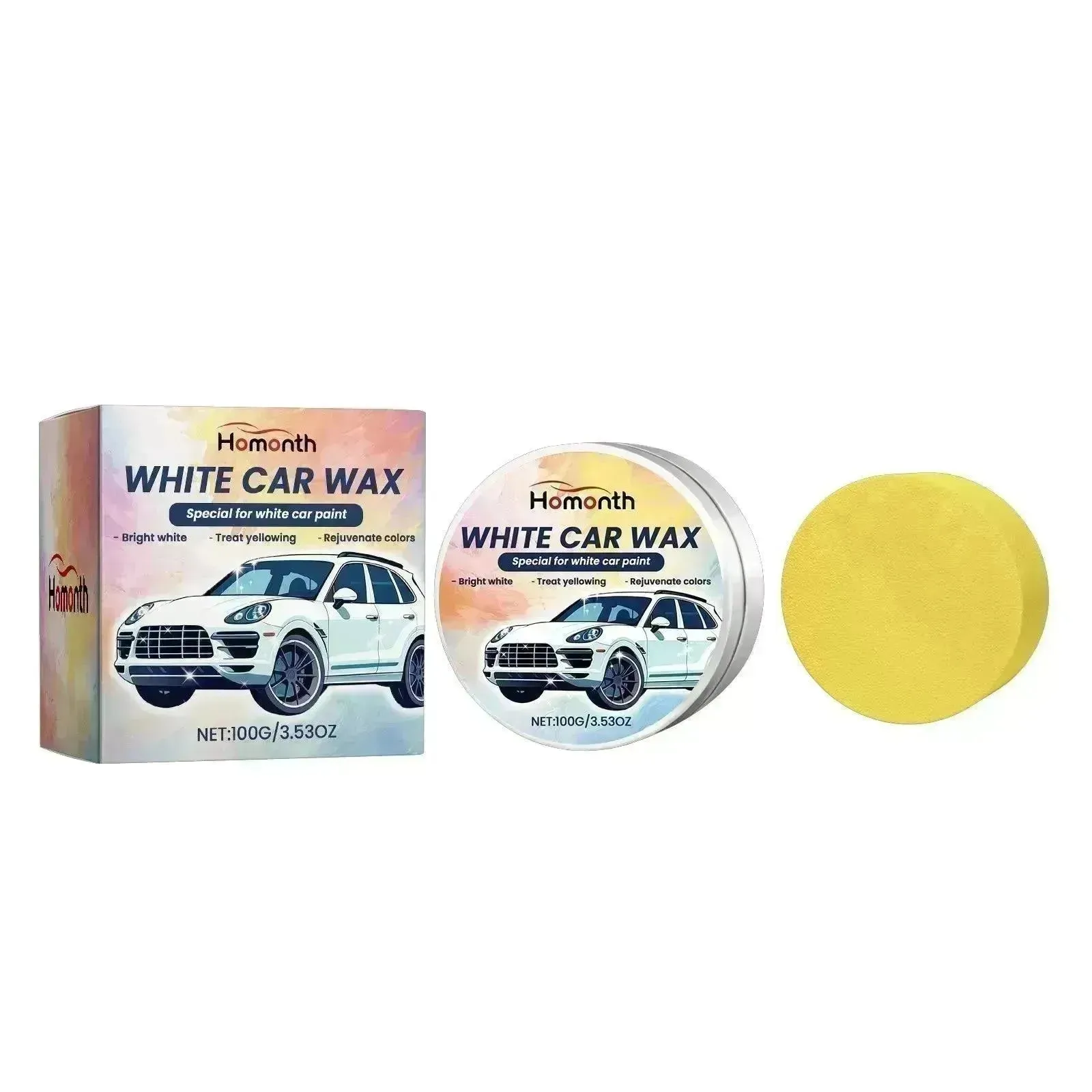 Best and Optimum Homonth White and Black Car Wax