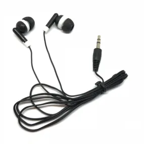 Black Stereo Earbud Headphones