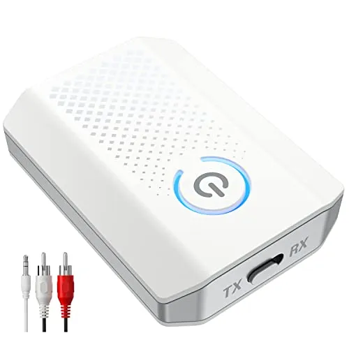 Bluetooth Transmitter Receiver V5.0, 2-in-1 Bluetooth Adapter with Dual Pairing