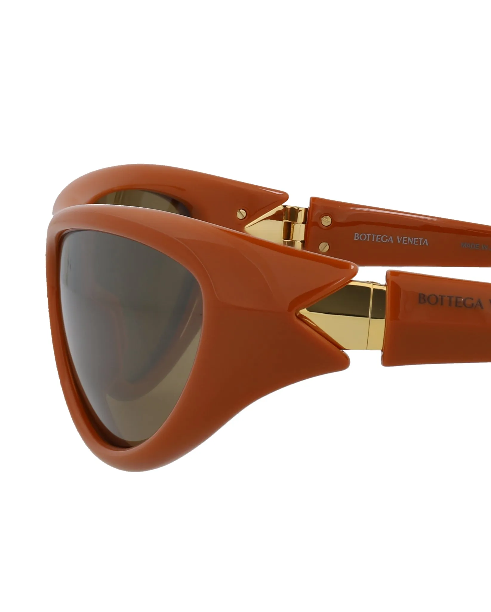 Bottega Veneta Shield-Frame Injection Sunglasses