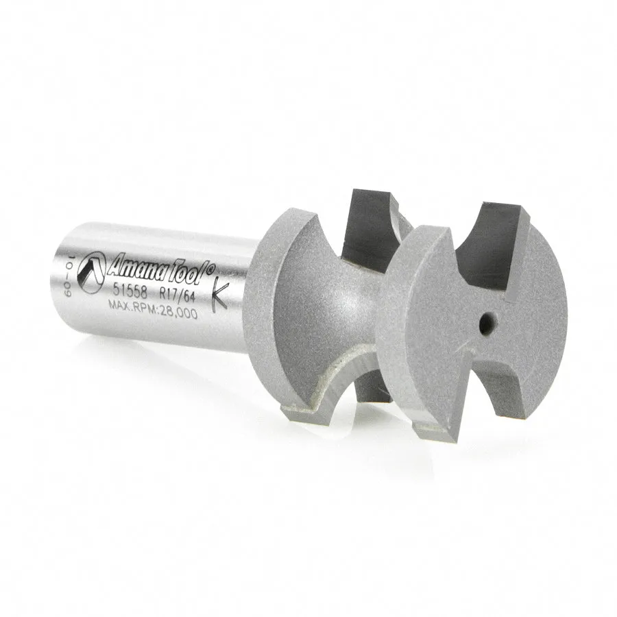 Bullnose Router Bit | 17⁄64 Radius x 1 1⁄32 Dia x 1 x 1⁄2"Shank | 51558 | 738685155585