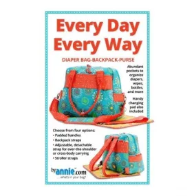 ByAnnie Every Day Every Way - Diaper Bag/Backpack/Purse