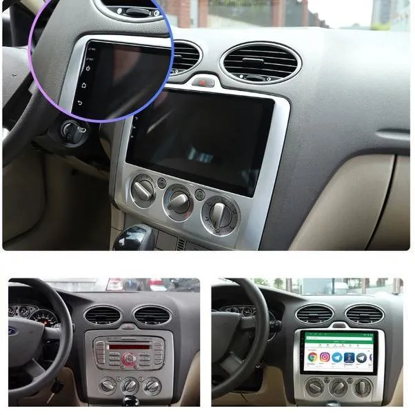 Car Dealz 9" Android 10.0 Ford Focus Mk2/Mk3 w CAM In Dash Plus OEM Fascia