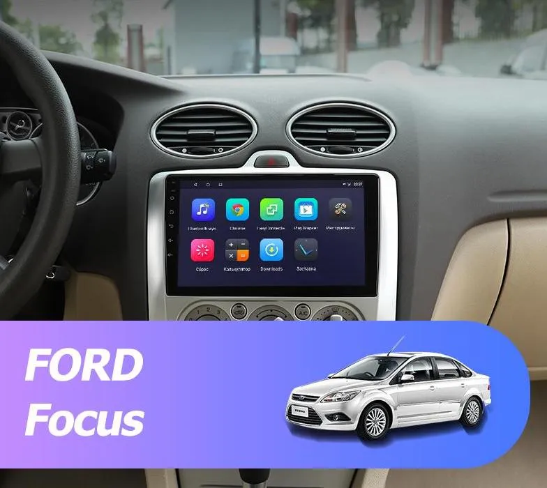 Car Dealz 9" Android 10.0 Ford Focus Mk2/Mk3 w CAM In Dash Plus OEM Fascia