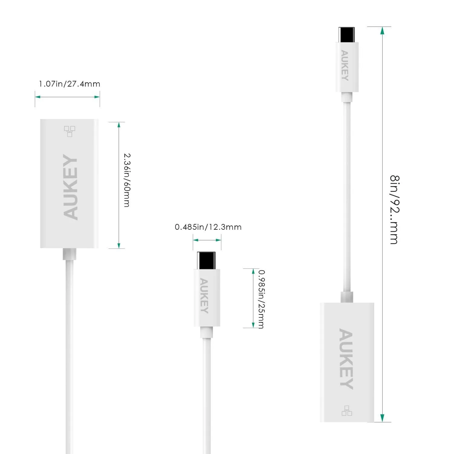 CB-C13 USB C to RJ45 Ethernet Adapter