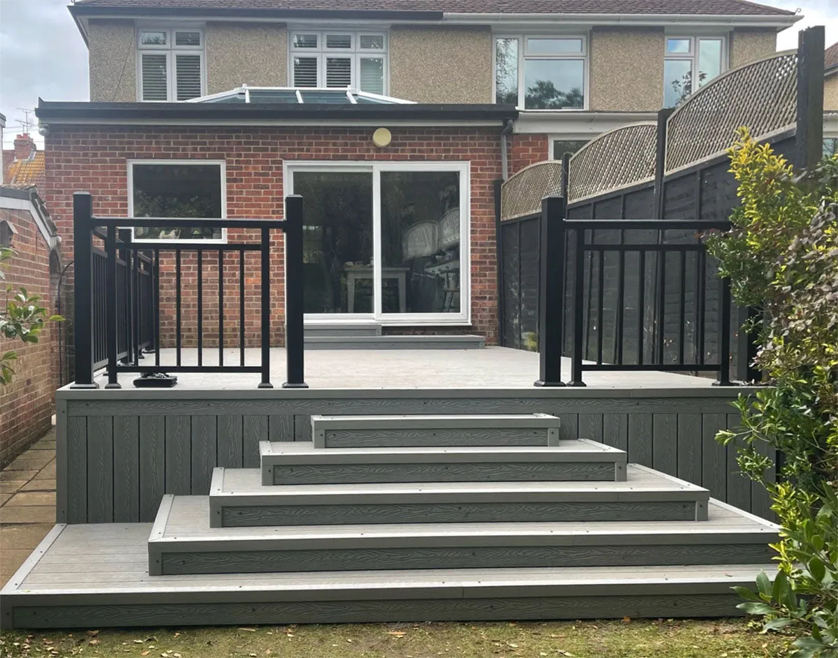 Cladco Handrail Balustrade Powder Coated Aluminium - 1000mm x 1100mm