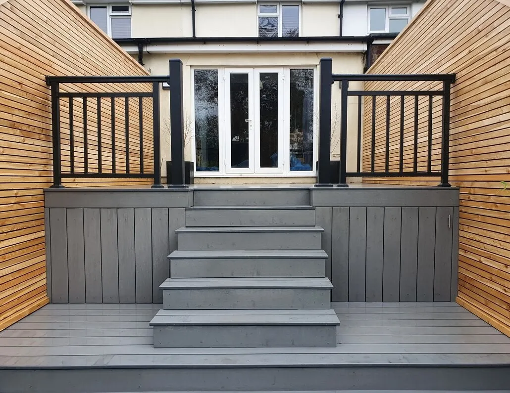 Cladco Handrail Balustrade Powder Coated Aluminium - 1000mm x 1100mm