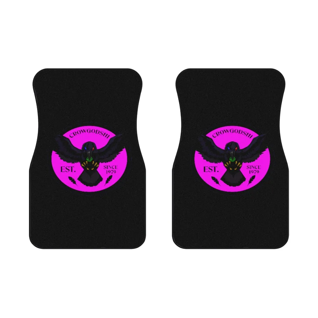 Crowgodshi Car Mats (2x Front), PINK