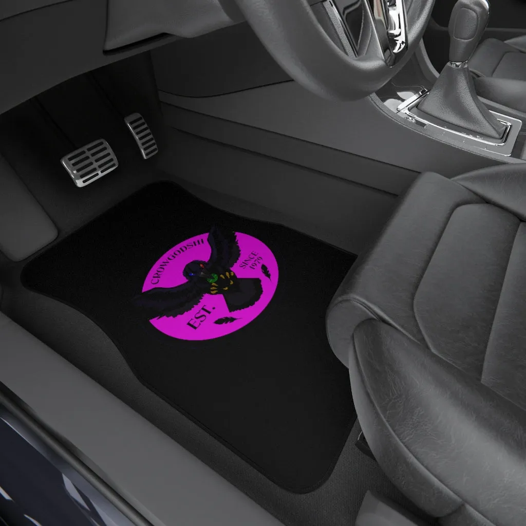 Crowgodshi Car Mats (2x Front), PINK