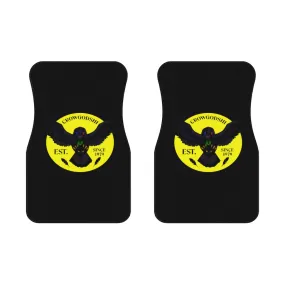 Crowgodshi Car Mats (2x Front), YELLOW