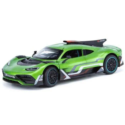 Diecast Metal mercedes benz AMG One Pullback Toy Car scale model 1:24 for Kids