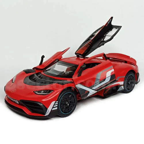 Diecast Metal mercedes benz AMG One Pullback Toy Car scale model 1:24 for Kids