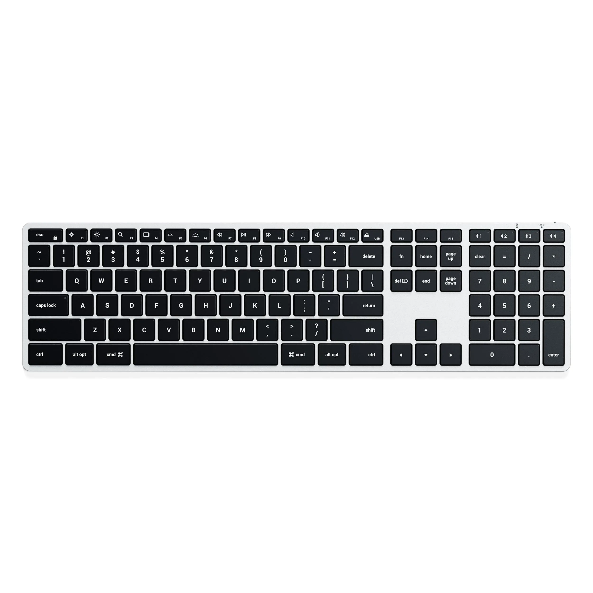 Eco-Leather Deskmate - Brown | Slim X3 Bluetooth Backlit Keyboard - Silver