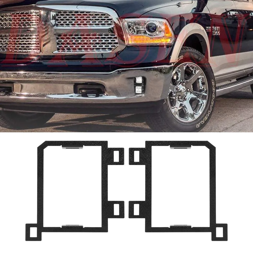 Fog Lamp Mounting Brackets for Dodge Ram 1500 2013 2014 2015 2016 2017 2018