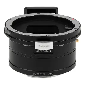 Fotodiox Pro Lens Mount Shift Adapter - Compatible With Mamiya 645 (M645) Mount Lens to Canon RF Mount Mirrorless Camera Body