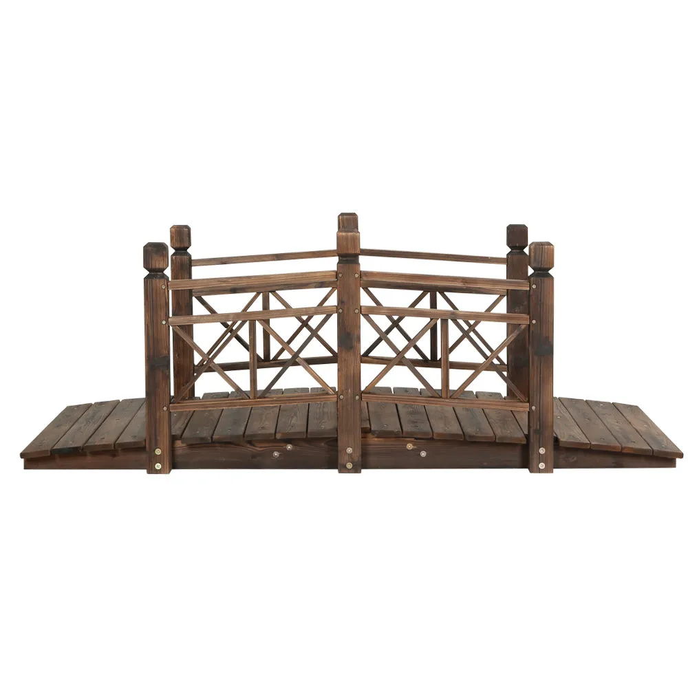 Gardeon Garden Decor Outdoor Ornament Wooden Bridge 150cm