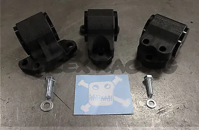 Hasport Engine Motor Mounts 1994-2001 Acura Integra DCSTK Black Wrinkle