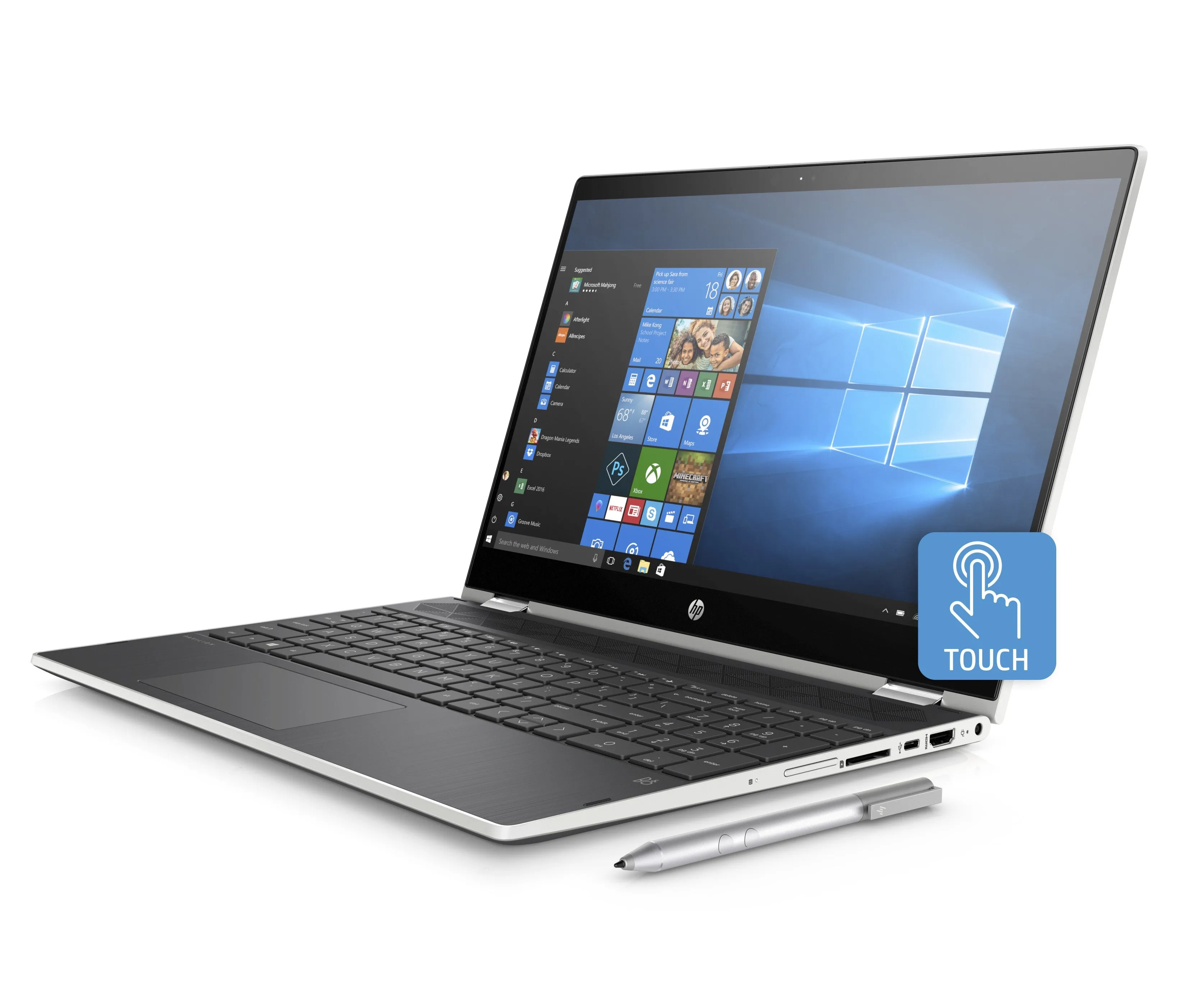 HP Pavilion 15-cr0037wm X360, 15.6" FHD Touschscreen, Intel i3-8130U, 4GB RAM, 16GB SSD, 1TB HDD, WIN 10HP Pavilion 15-cr0037wm X360, 15.6" FHD Touschscreen, Intel i3-8130U, 4GB RAM, 16GB SSD, 1TB HDD, WIN 10