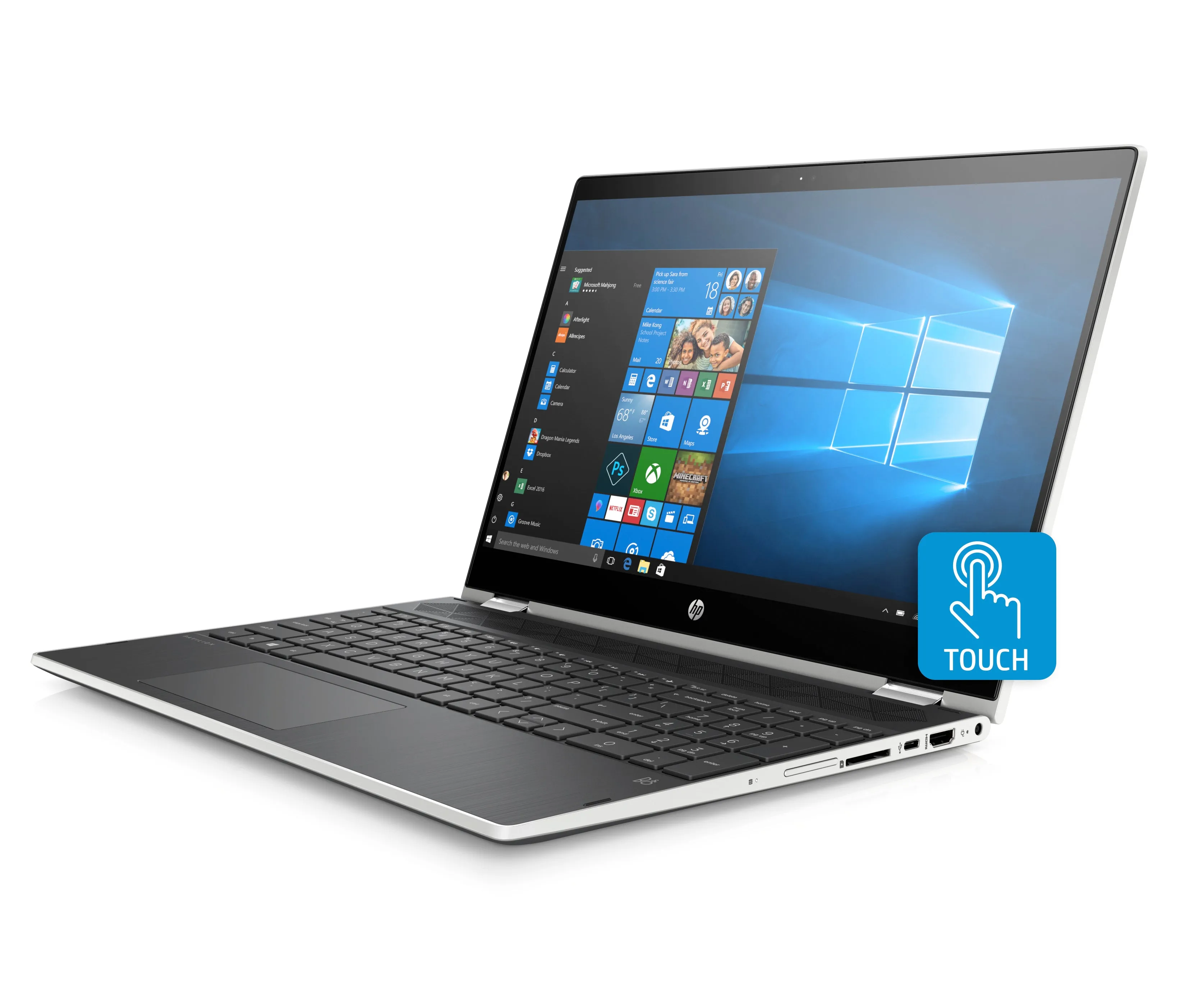 HP Pavilion 15-cr0037wm X360, 15.6" FHD Touschscreen, Intel i3-8130U, 4GB RAM, 16GB SSD, 1TB HDD, WIN 10HP Pavilion 15-cr0037wm X360, 15.6" FHD Touschscreen, Intel i3-8130U, 4GB RAM, 16GB SSD, 1TB HDD, WIN 10