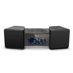 iLuv VibroBlue Bluetooth Wireless Speaker with Dual Alarm Clock and Shaker