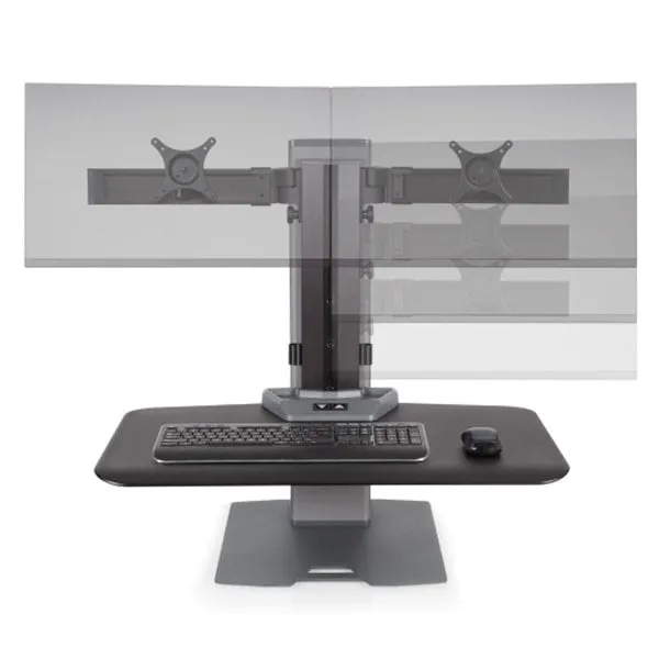 Innovative Winston E Dual Monitor Electric Sit Stand Workstation