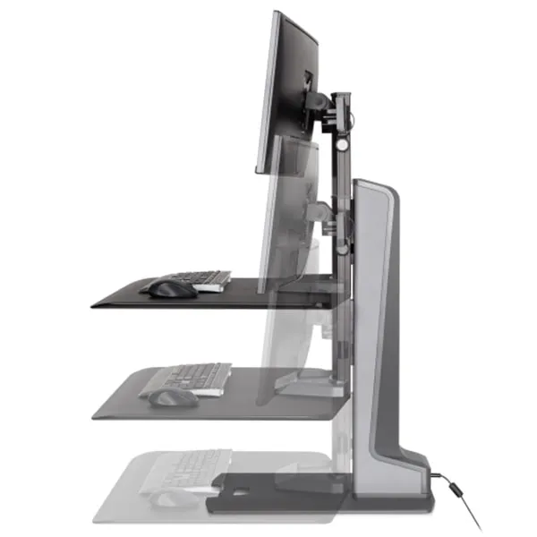 Innovative Winston E Dual Monitor Electric Sit Stand Workstation