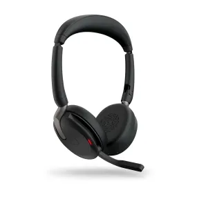 Jabra Evolve2 65 Flex Uc Stereo - Headset - On-Ear - Bluetooth - Wireless - Active Noise Cancelling - Usb-C - Black - Wi