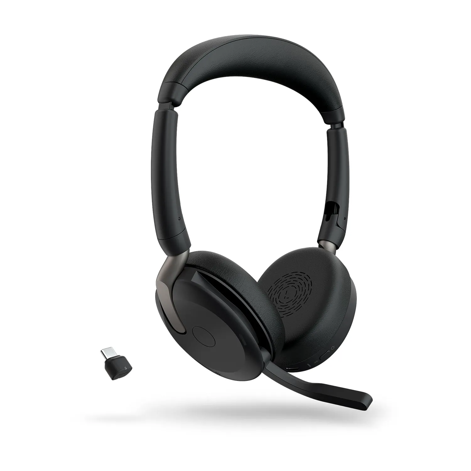 Jabra Evolve2 65 Flex Uc Stereo - Headset - On-Ear - Bluetooth - Wireless - Active Noise Cancelling - Usb-C - Black - Wi