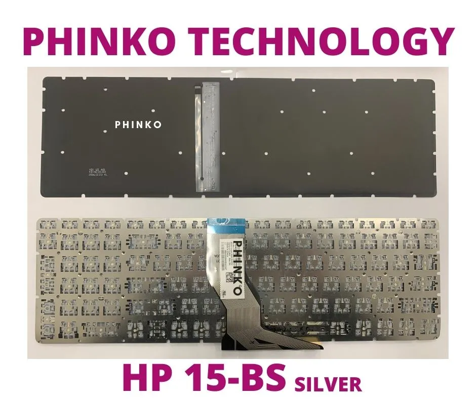 Keyboard for HP 15-BW 15-BS 15G-BX 15-BU 15Q-BY 15-CC 15-CD Backlight Silver