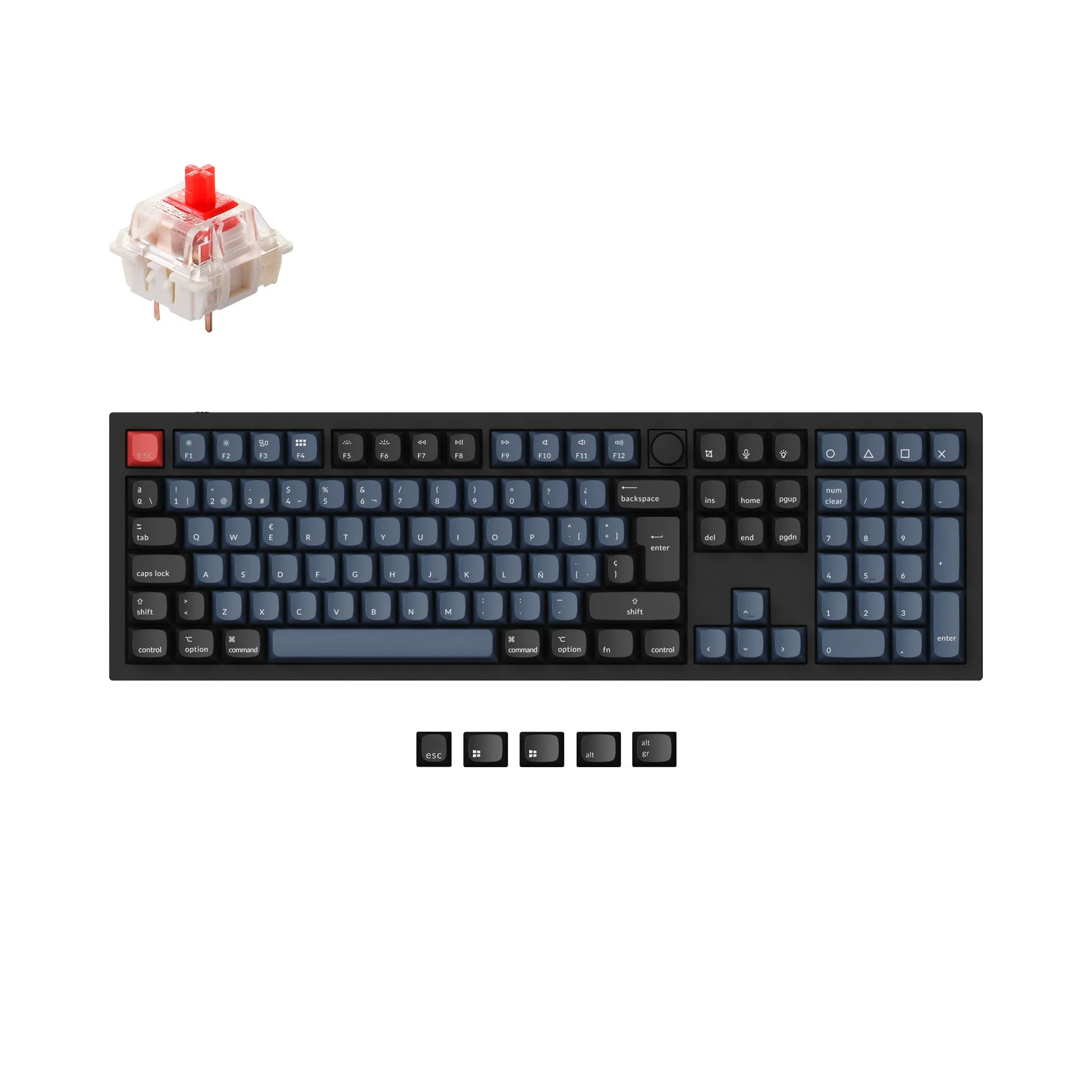 Keychron Q6 QMK Custom Mechanical Keyboard ISO Layout Collection