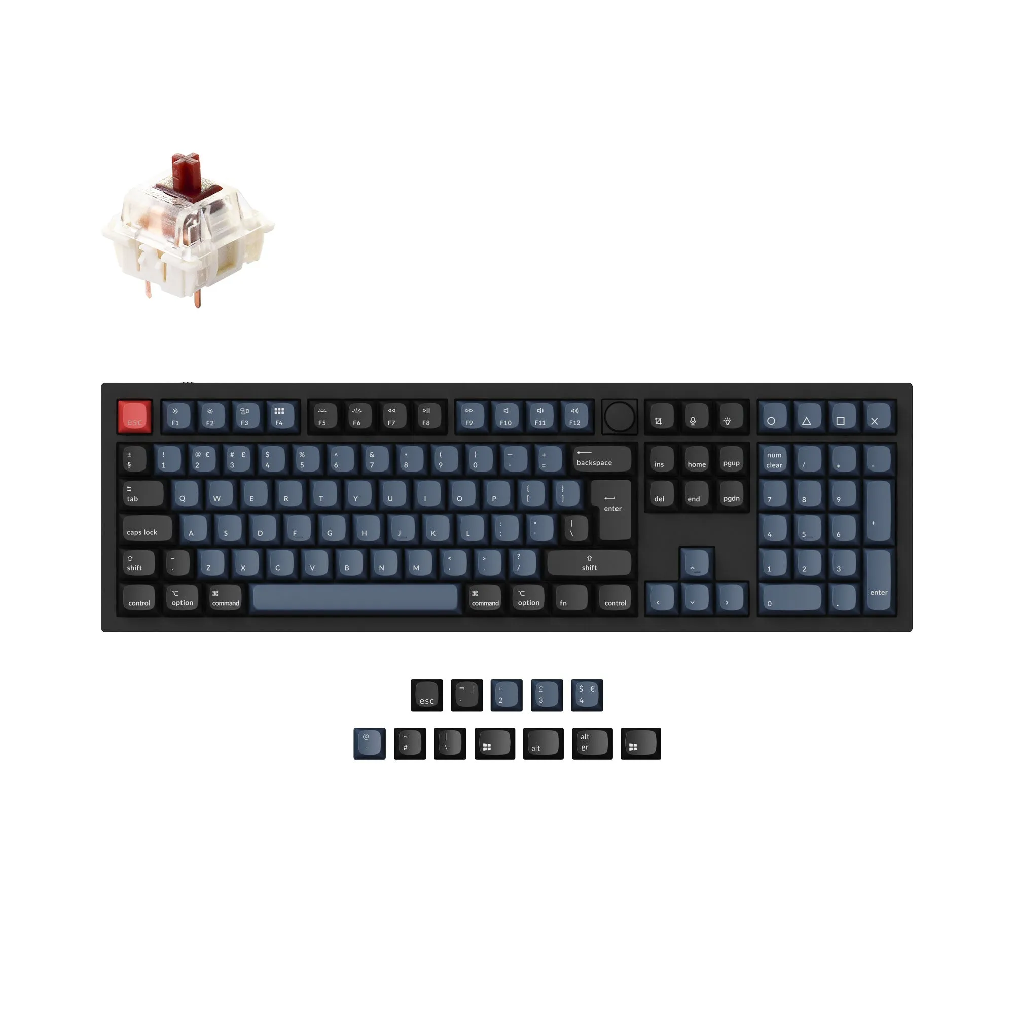 Keychron Q6 QMK Custom Mechanical Keyboard ISO Layout Collection